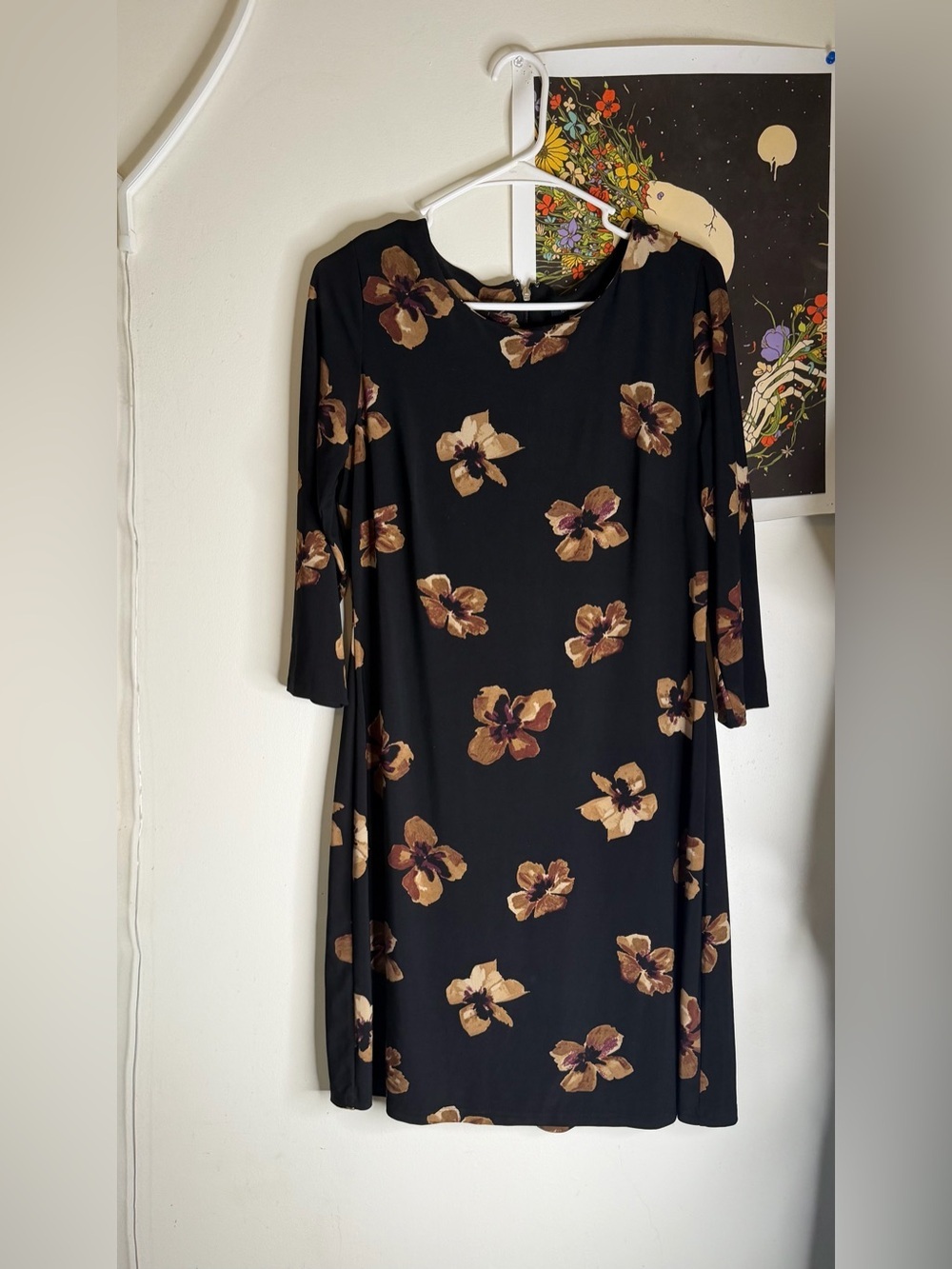 Tommy Hilfiger Black Floral Shift Dress